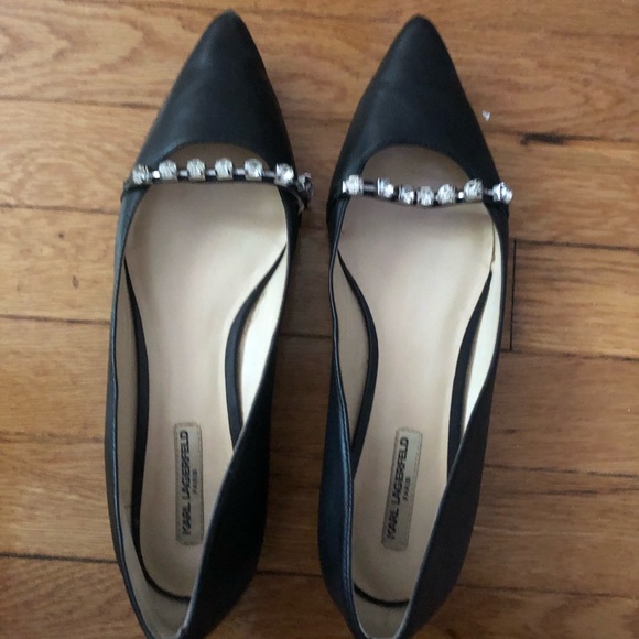 karl lagerfeld flats